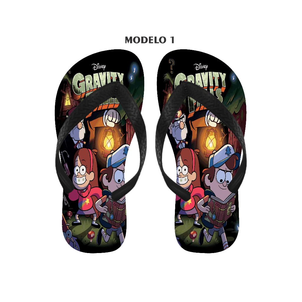 Chinelo Gravity Falls Masculino e Feminino