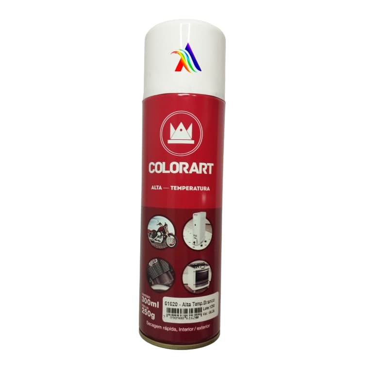 Tinta Spray Alta Temperatura Branco Colorart