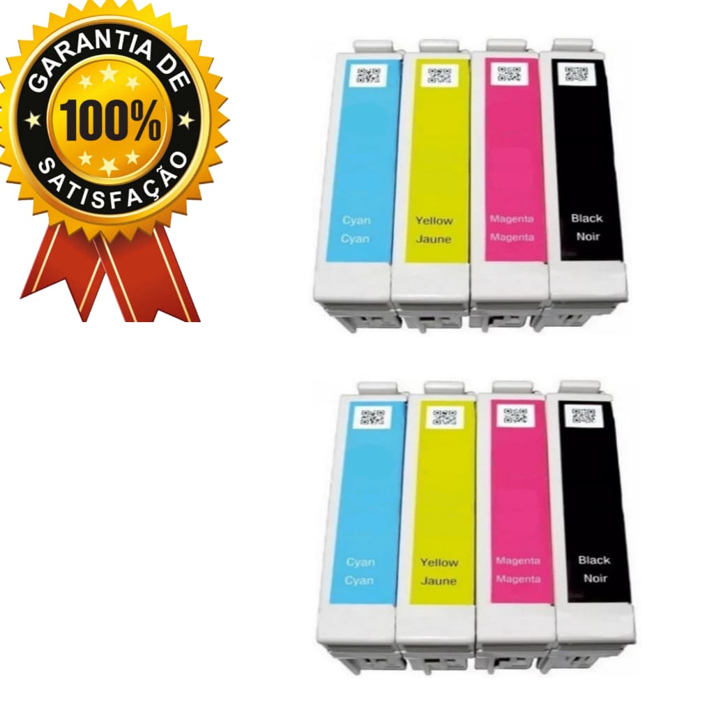 8 Cartuchos 1171/732/733/734 Compatíveis com T23 T24 TX105 TX115