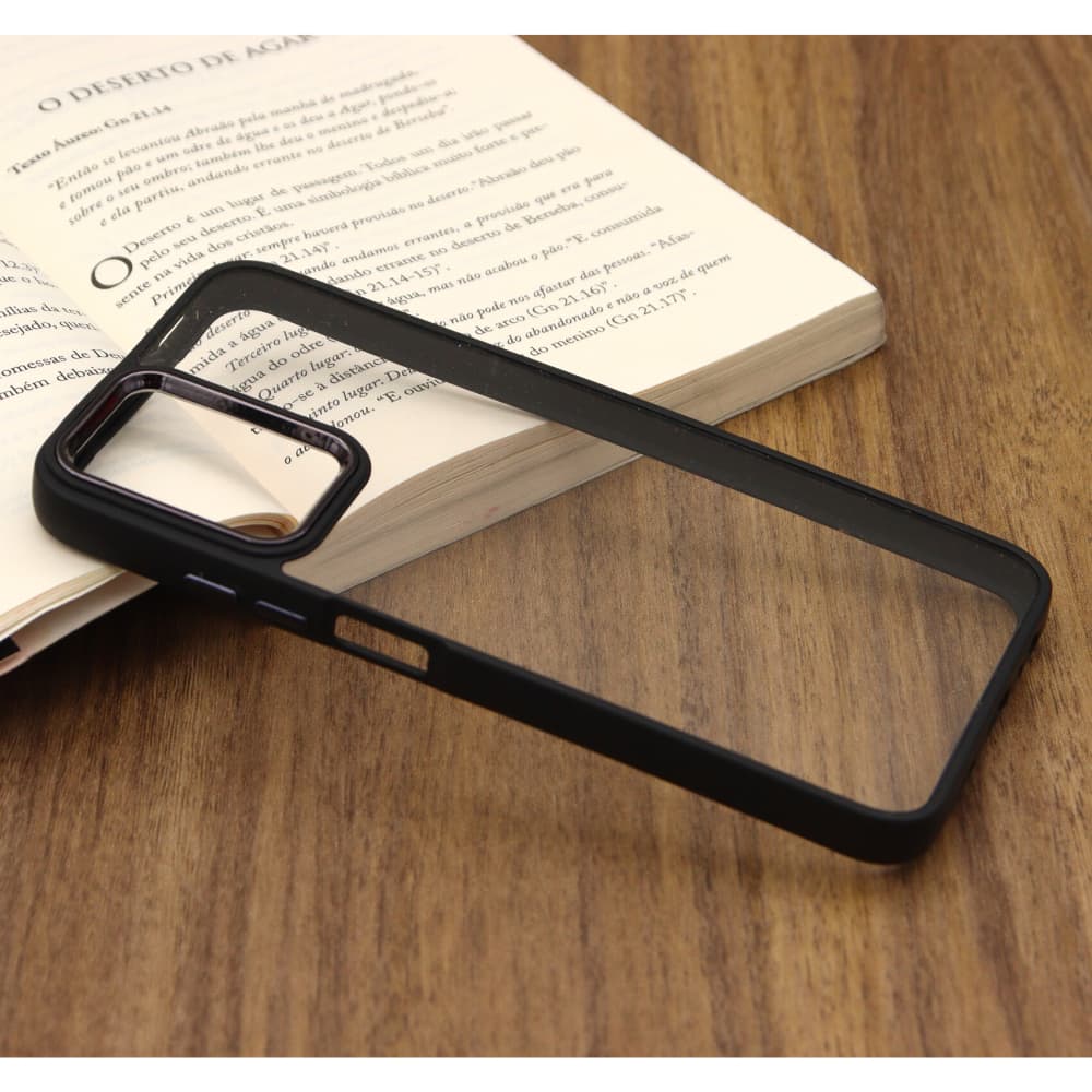Capa Transparente Borda Colorida XM Redmi Note 10 4G/ Note 10s