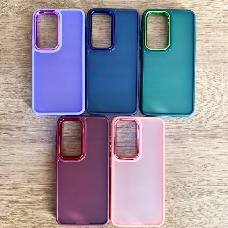 Capa Acrílico Fosca Metalizada Para Samsung Galaxy A14/A24/A54/M14/M54/A04E/A22 4G Capinha Anti-Impacto Protetor Celula