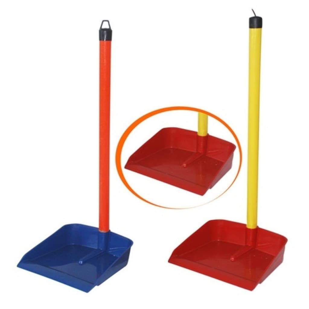 2 Pá de Lixo Plástica 66cm Pá com Cabo Longo Médio Pá de Limpeza