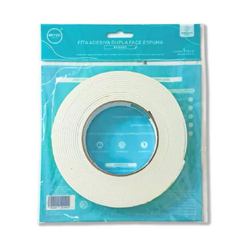 Fita Banana Dupla Face Fita Espuma Repeteco 5,5m