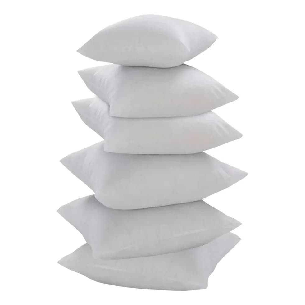 Kit 12 Enchimento de Almofada Refil 45x45cm Fibra Têxtil