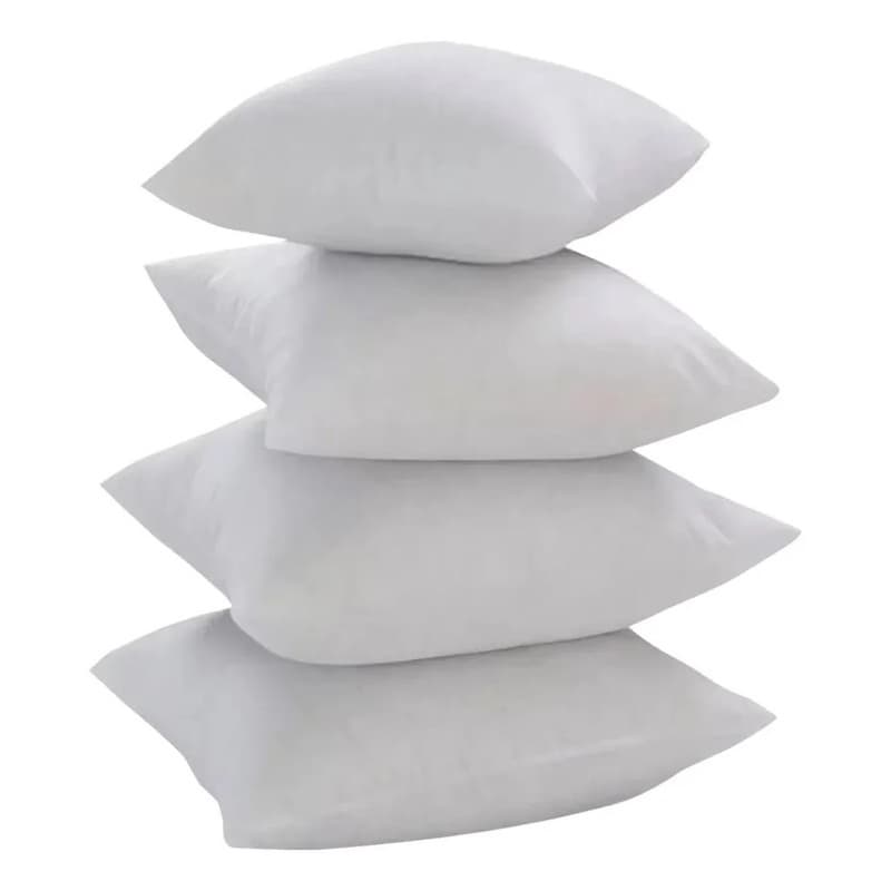 Kit 12 Enchimento de Almofada Refil 45x45cm Fibra Têxtil