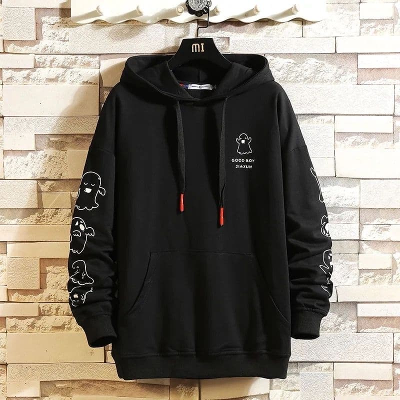 Moletom masculino preto outono primavera moda preto branco moletom masculino casaco roupas de frio