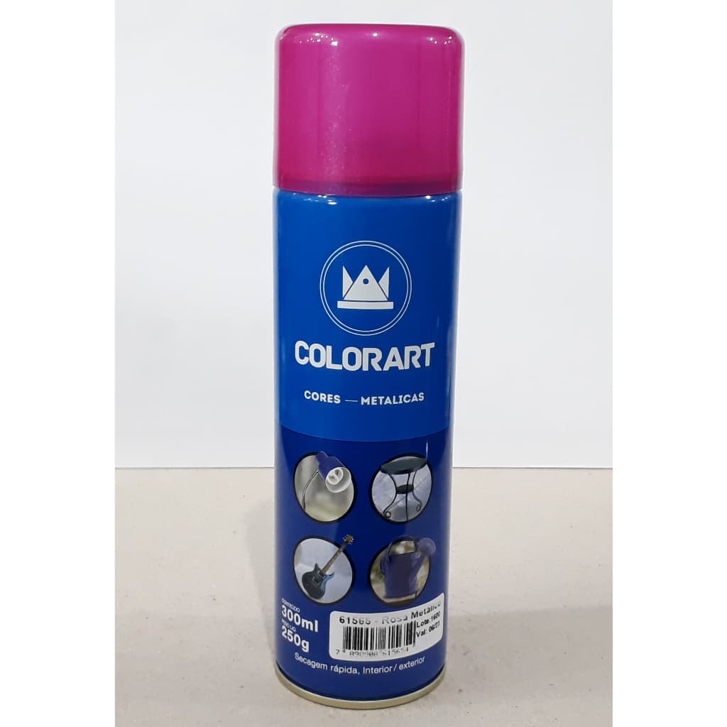 Tinta Spray Rosa Metálico Colorart