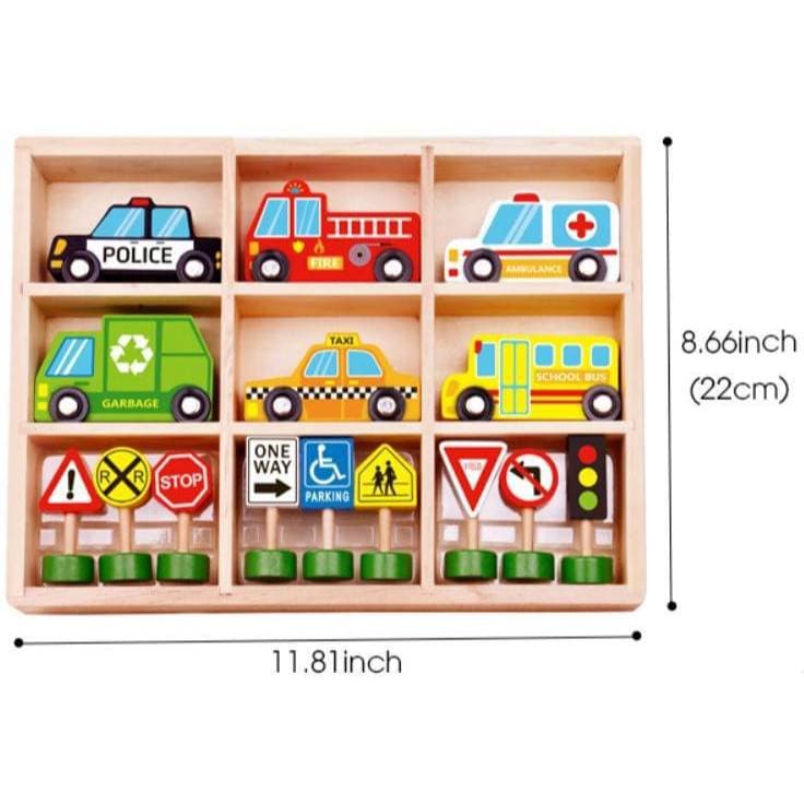 Caminhão Carrinhos Kit Bombeiro Polícia Ambulância Placas Trânsito Brinquedo Veicular Menino BBR Toys 3+