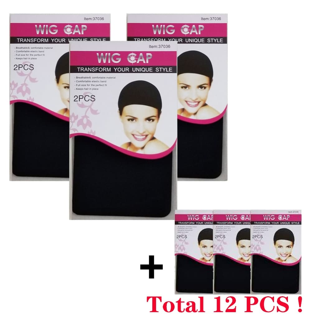 KIT 12 toca Cap para wig Touca fina para prender cabelos antes da peruca, full lace, front lance