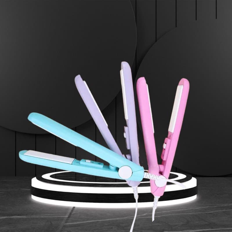 Mini Chapinha Prancha De Cabelo Portátil Com Case Transporte Bivolt Estojo_ohf