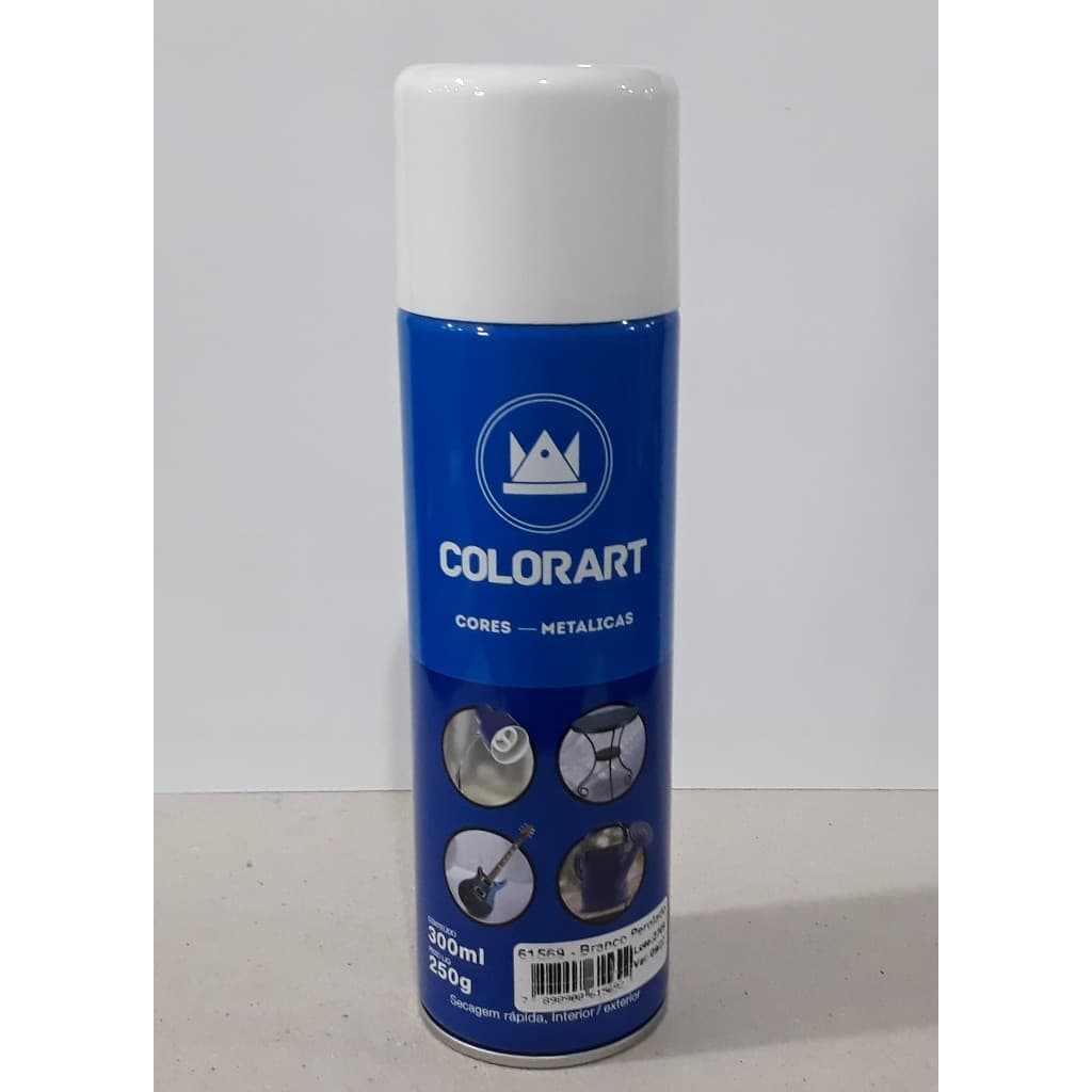 Tinta Spray Branco Perolado Metálico Colorart