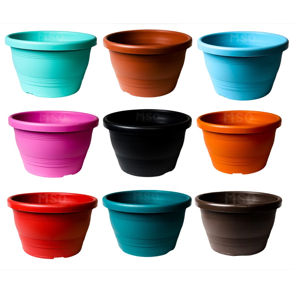 Kit 10 Vaso Plastico Cuia Veneza Nº 23 de 3,7 L Coloridos Para Suculentas, Flores, Cactos e Plantas