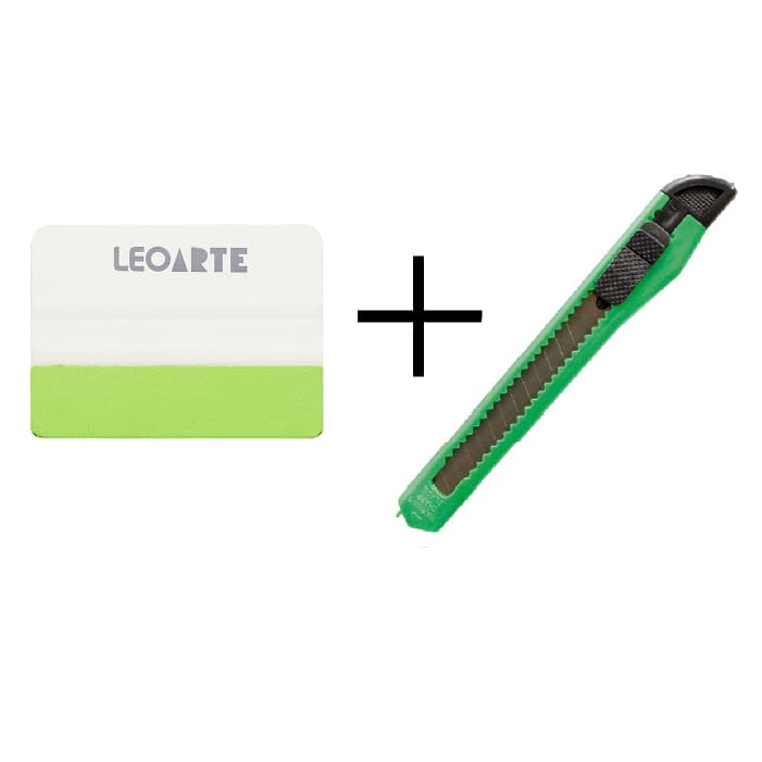 Estilete + Espátula para aplicação de Papel de Parede e Papel Contact