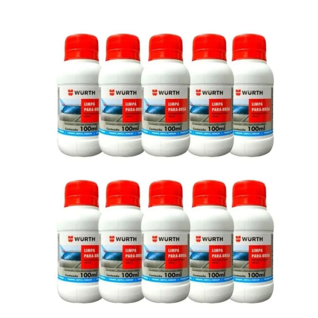 10 Limpa Parabrisas Desengordura Alta Visibilidade 100ml cada