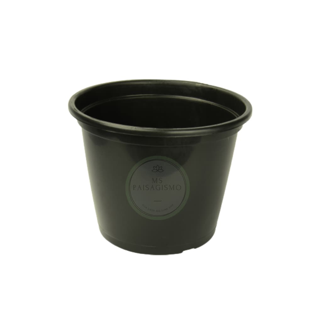 5 vasos plásticos pote 20 de 3 litros cor preta para mudas frutiferas e plantas em geral