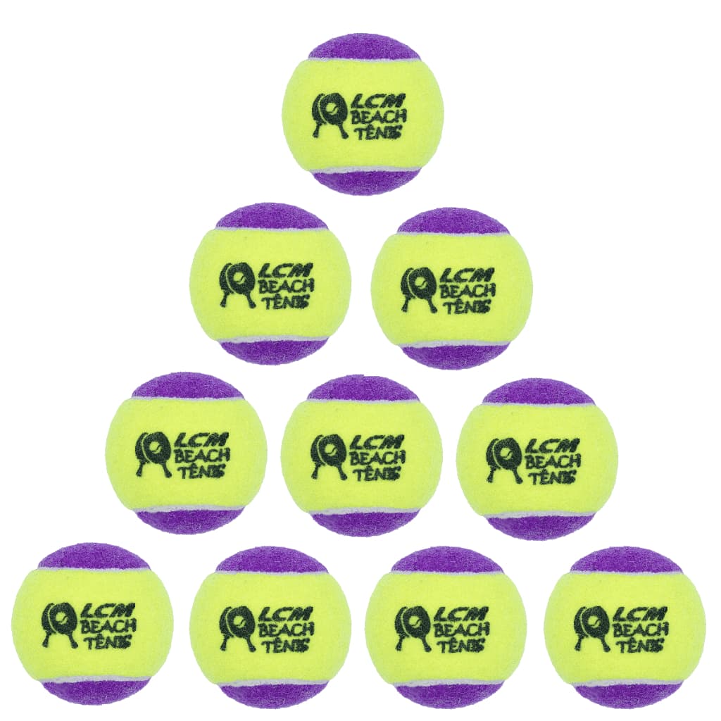 KIT 10 Bolas Beach Tennis Bolinha Tênis Praia LCM ROXO