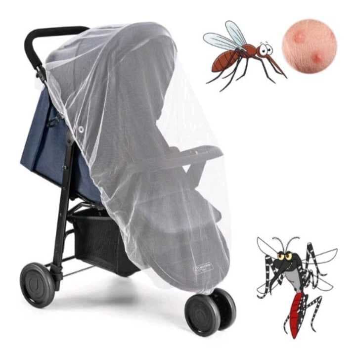 Mosquiteiro Rede Tule Universal Carrinho, Bebe Conforto, Chiqueirinho, Segurança