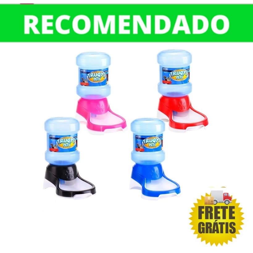 Bebedouro Automático Para Cães Gatos 2l + Boia Para Bebedouro Truqys Pets Ice Top
