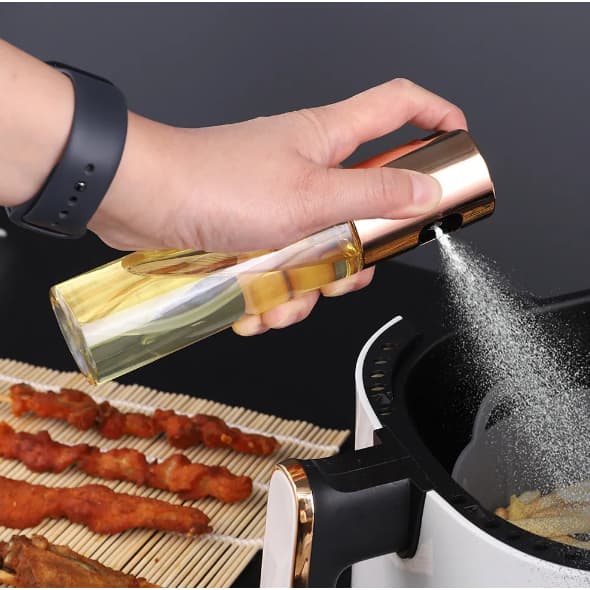 100ML Azeite Pulverizador Garrafa De Vidro Transparente Tipo Push Oil Bottle Dispenser Portátil BBQ Cozinha Cozinhar Ferramentas