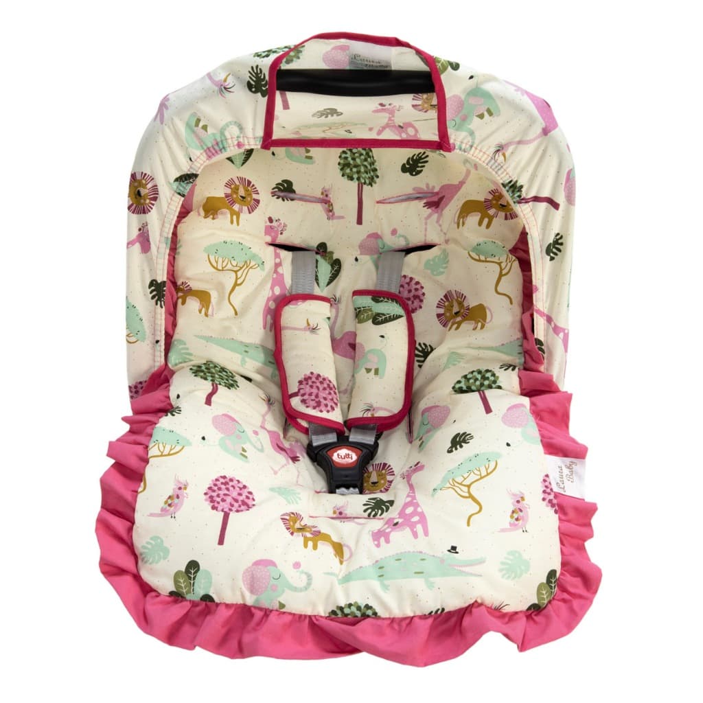 Capa bebê conforto Menino Menina Capota Protetora Protetores de cinto - Várias Estampas