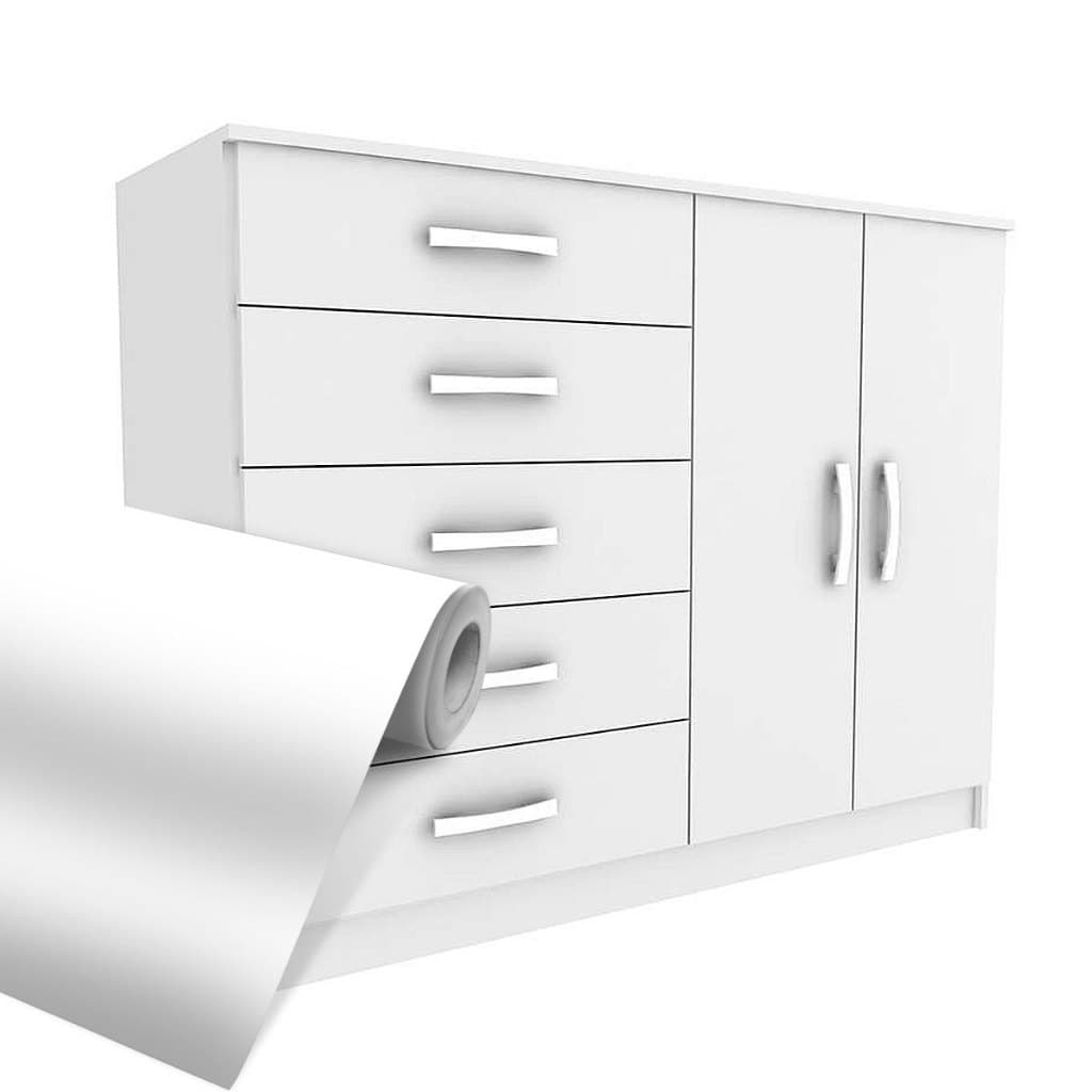 Adesivo Vinil Lavável Branco Fosco Envelopamento Autocolante 50cm