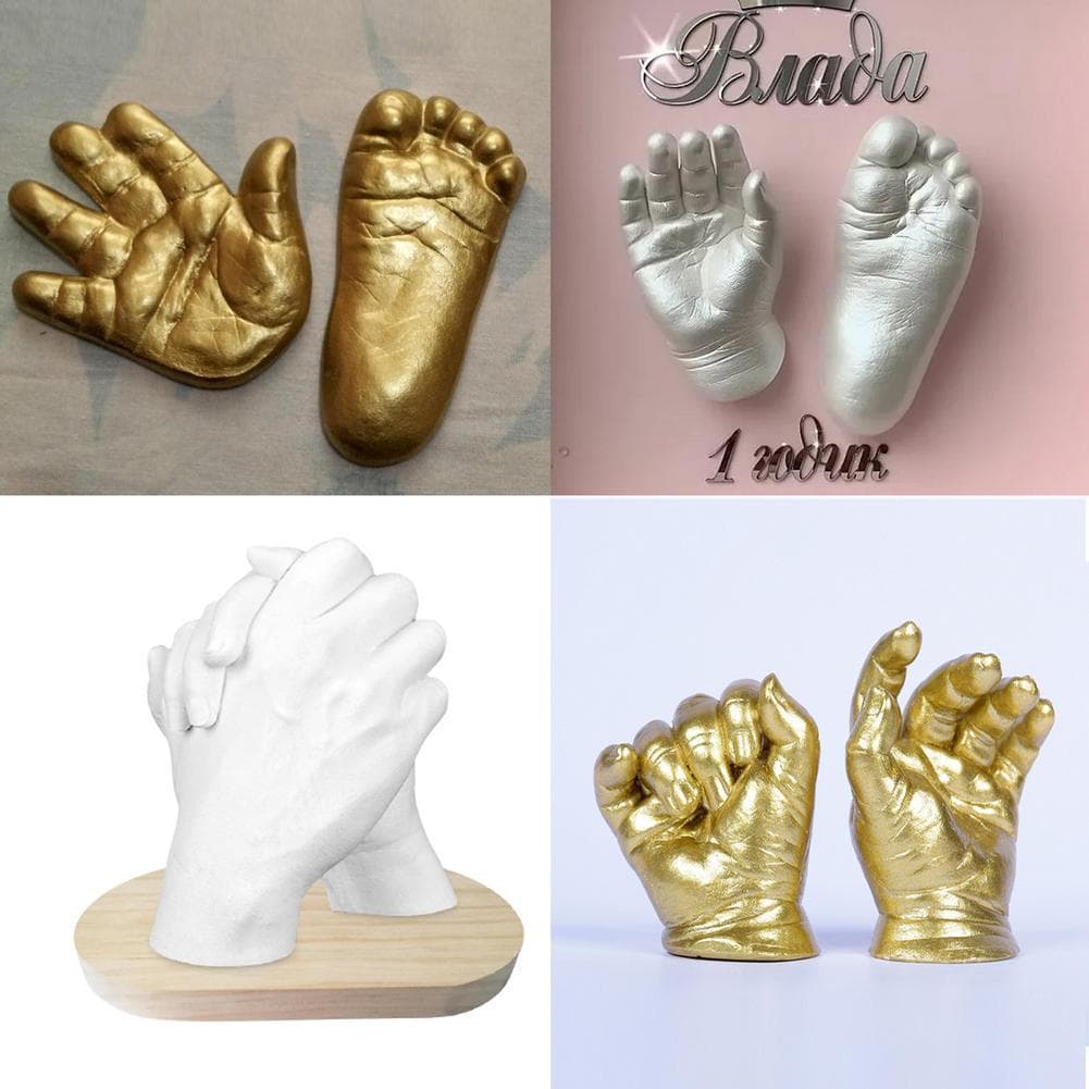 [6 Kits] Kit Eternize Para fazer os pés e mãos do bebê de 0 a 12 Meses 6 Maozinhas 6 Pezinhos