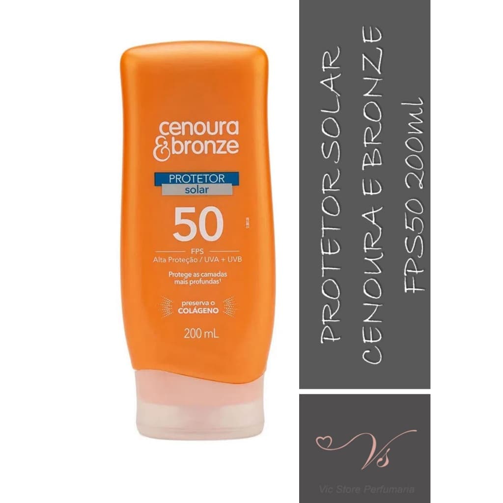 Protetor Solar Corporal Cenoura & Bronze FPS 50 200ml