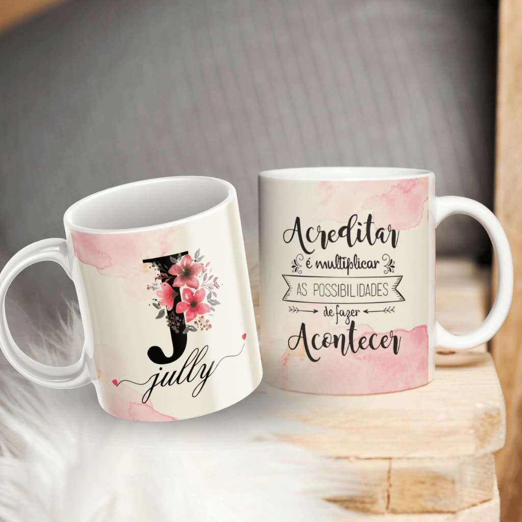 Caneca Personalizada Nome Frase Presente Aniversario Feminino Amiga Mulher