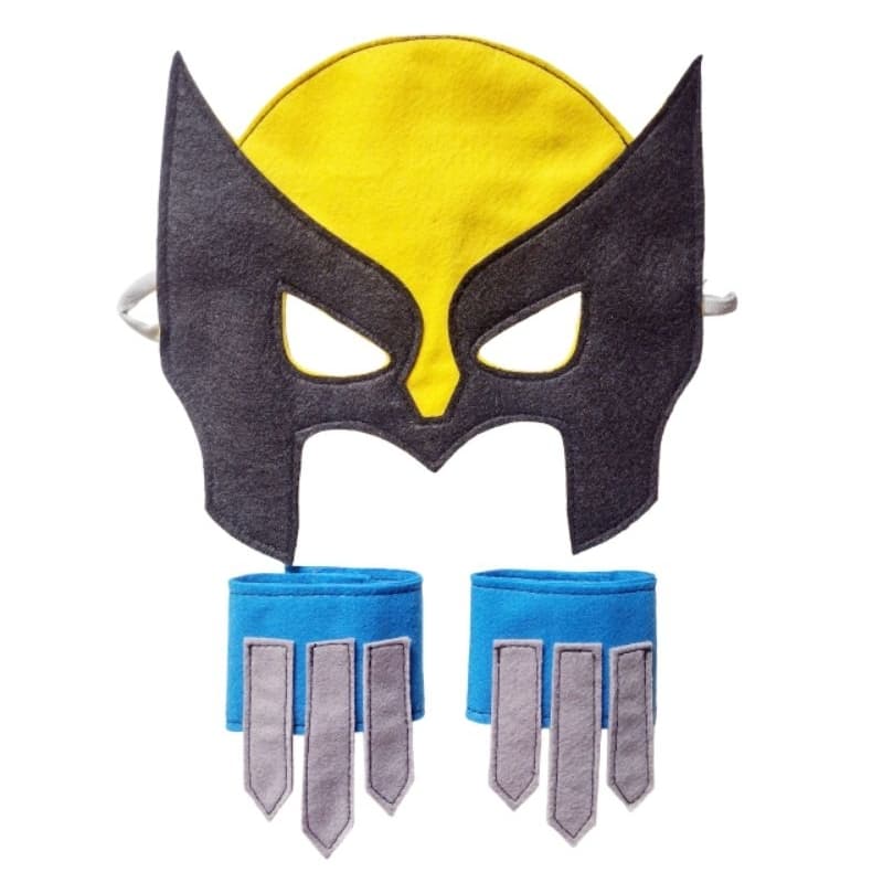 kit Wolverine fantasia máscara