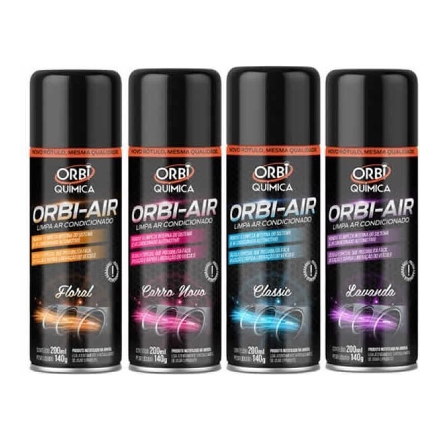Orbi Limpador Automotivo Higienizar Ar Condicionado Carro  Spray Fragrância 200 Ml