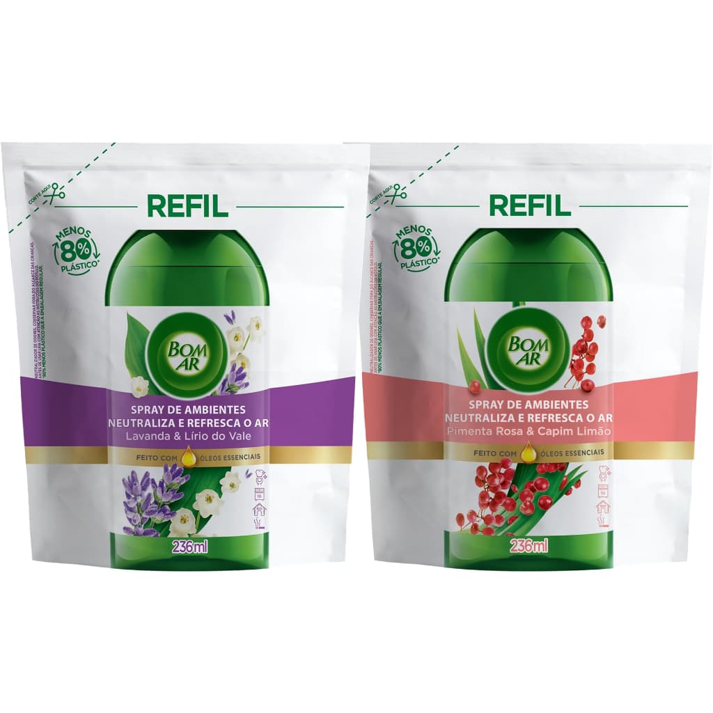 Bom Ar Spray Ambientes Neutraliza e Refresca o Ar (REFIL)