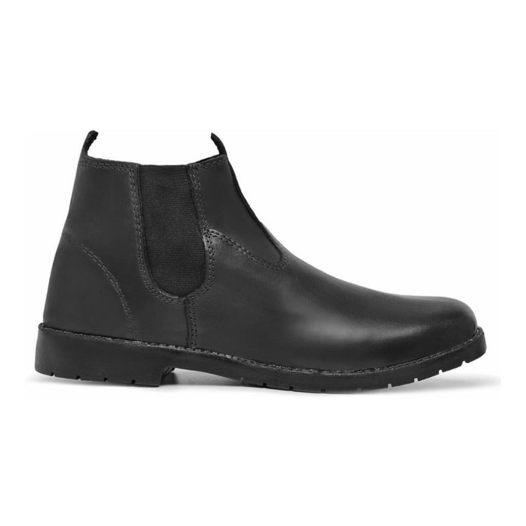 Botina Mateira Em Couro Legítimo Bota Masculina Solado De Pneu Serviço Barata