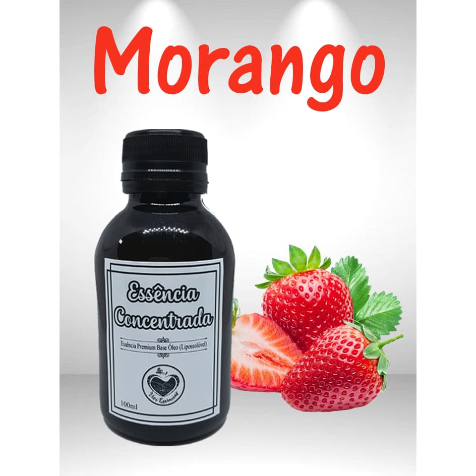 Essência Morango Concentrada 100ml Base Óleo Perfumaria Aromatizadores Difusores Saboaria