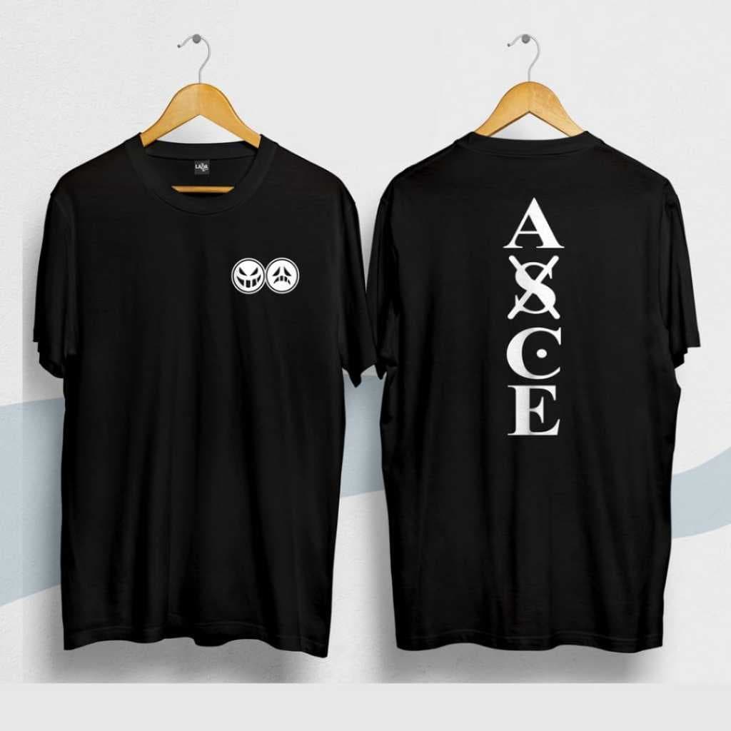 Camiseta ASCE OP Símbolo Anime One Piece Camisa algodão Unissex Moda Geek