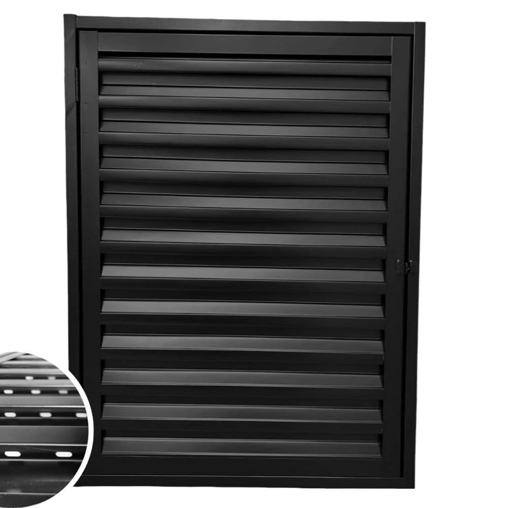 Porta Abrigo Alçapão 70x60 Portinhola Laminada Aço Ventilada