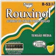 Encordoamento Corda Violão Naylon Preto Rouxinol R53B