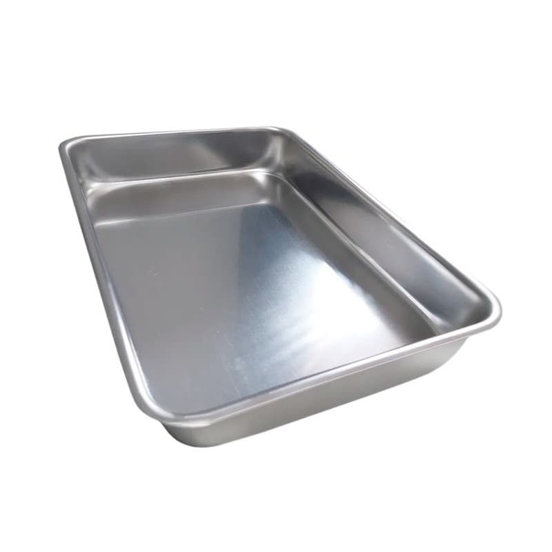 Forma de Bolo Assadeira Retangular Grande Baixa N°5 45x30cm Alumínio Resistente