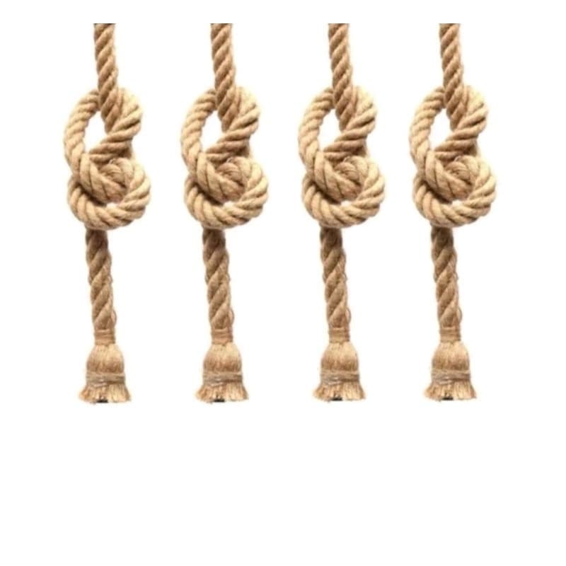 kit 4 Luminárias Pendente Teto Modelo Rústico corda Decorativa 1,20cm ! PRONTO ENTREGA