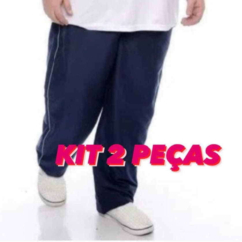 Calça PLUS SIZE COM FORRO ATÉ G6 Tactel Masculina Dyanjo Outono Inverno 2025