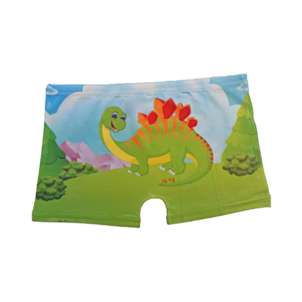 Cueca Box Infantil Estampada Dinossauro Elástico Embutido