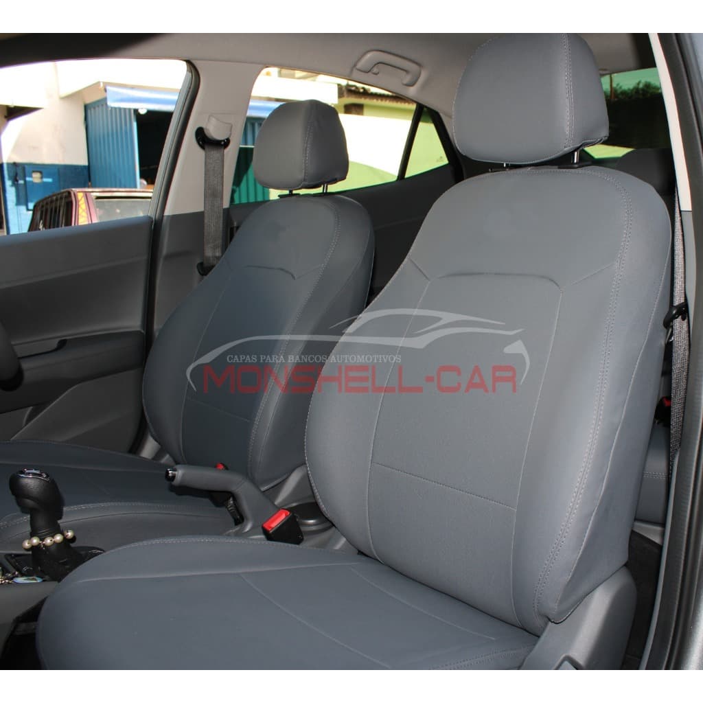 Capa De Bancos Automotivos Carro em Couro Hb20 Hb20s Hb20x 2020 2021 2022 2023 2024 2025 2026