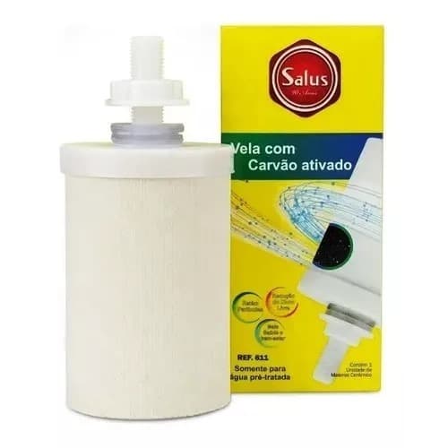 Vela De Filtros De Barro e Filtros De Acrílico Com Carvão Ativado E Comum E Outros Original Salus