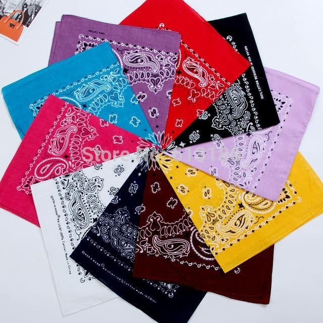 6 Bandana Faixa Lenço/Cabelo Moda Rock Pop