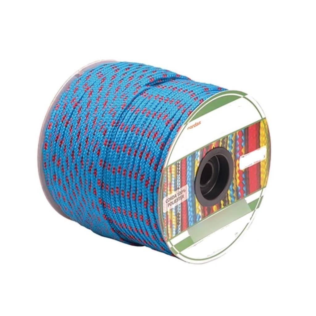 Corda Amarração 16mm x 30 Metros Poliéster Carga Pesca Camping
