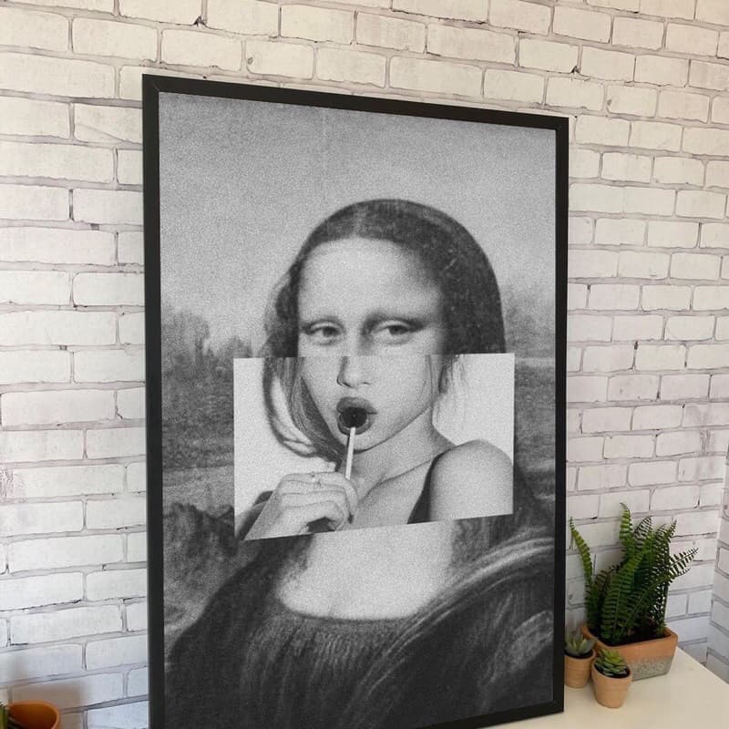 quadro decorativo Monalisa art 20x30
