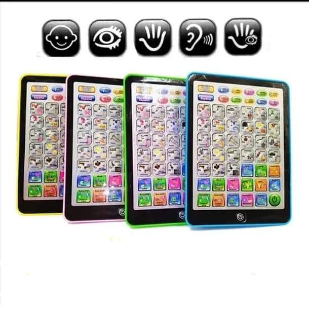 Mini Tablet Brinquedo Didático Educativo Infantil Crianças Inglês/Português 54 Funções