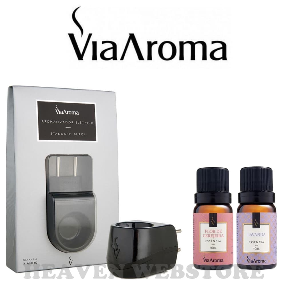 Aromatizador Black + 2 Essencia ESCOLHA A SUA Difusor Standard Via Aroma
