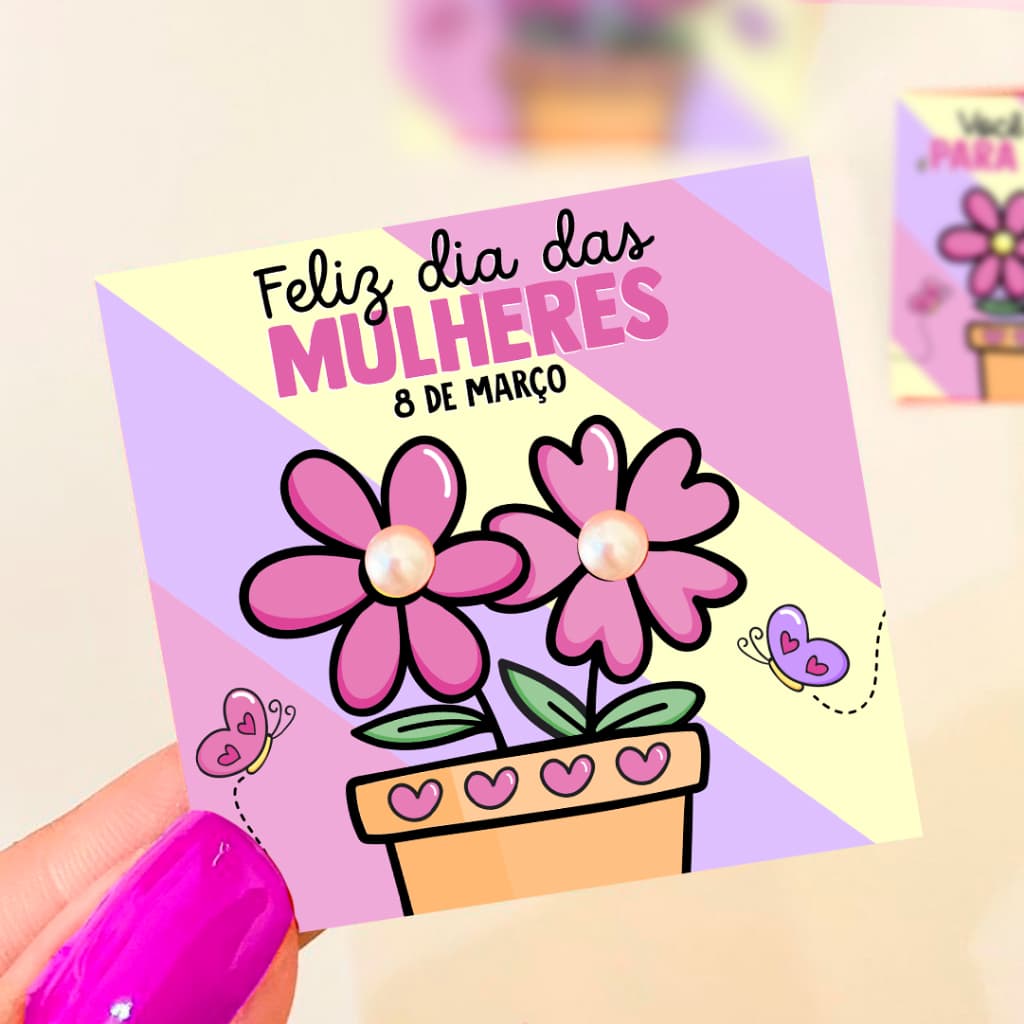 20 Brincos de pérola com Tag Mimo  - Lembrancinha para cliente