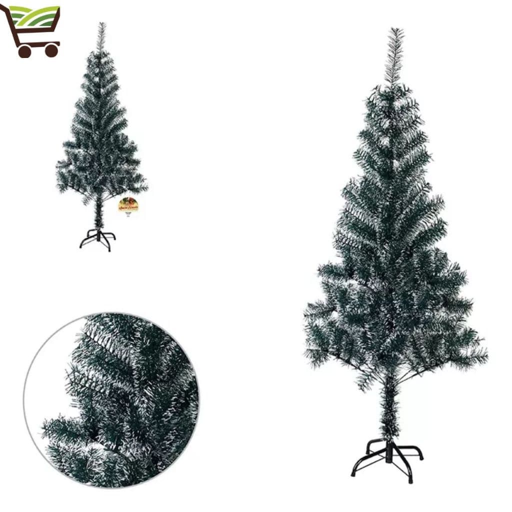 Arvore de Natal Pinheiro 150cm com 200 Galhos Verde Enfeite Natural