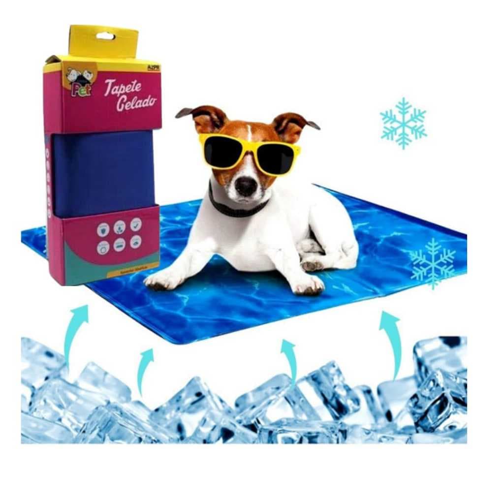 Tapete Gelado Refrescante Para Cachorro Gato Pet - Tamanho P/M/G